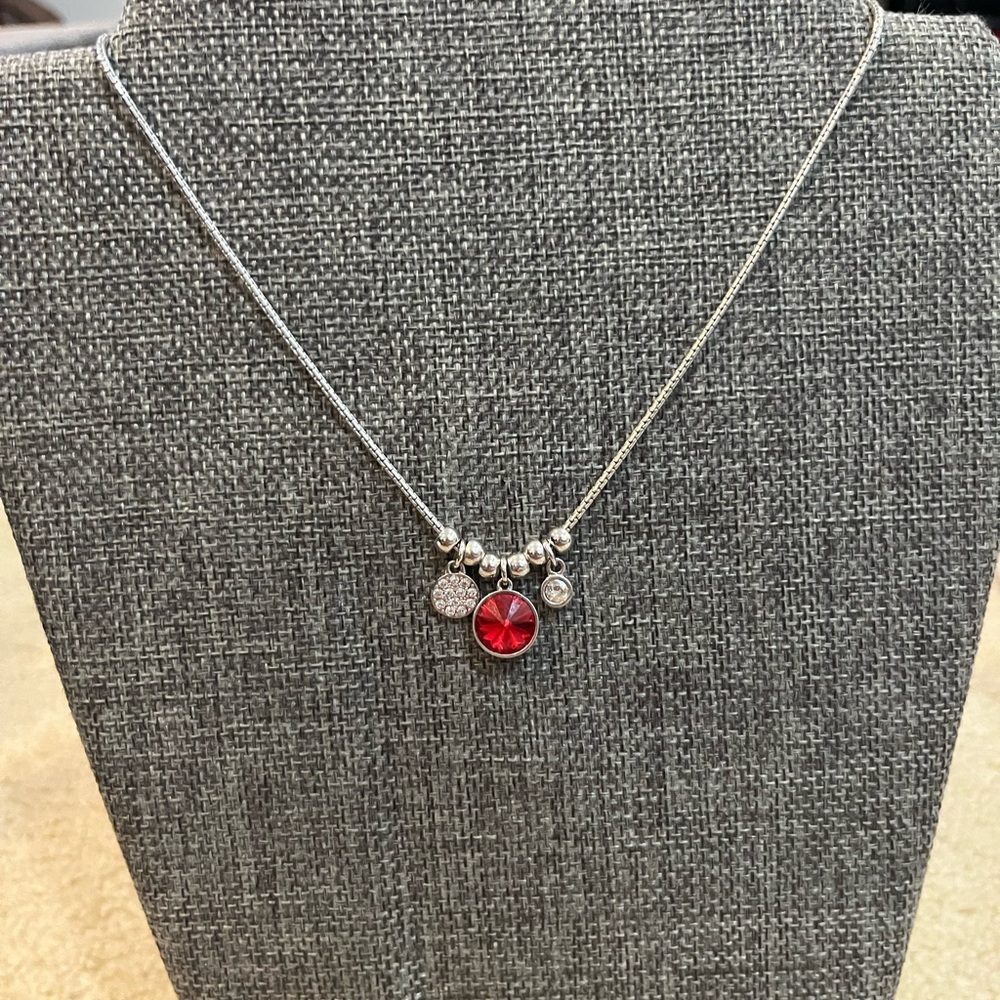 Touchstone Crystal Three Cheers Necklace